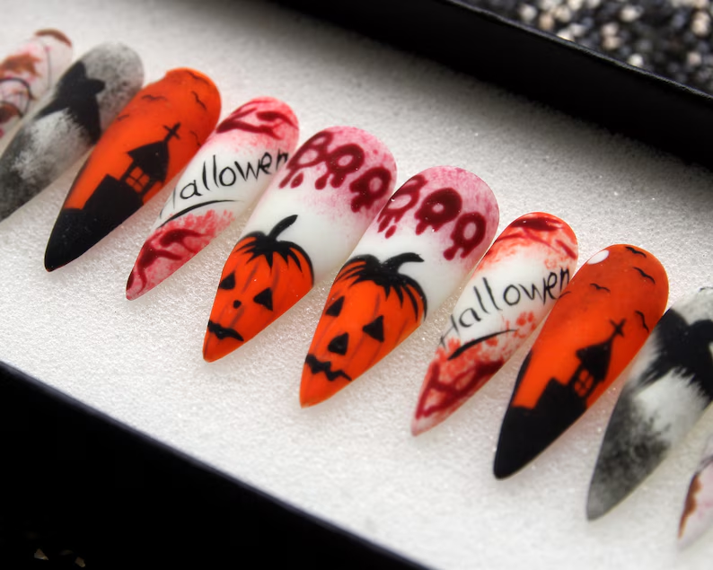 Pumpkin Nail designs