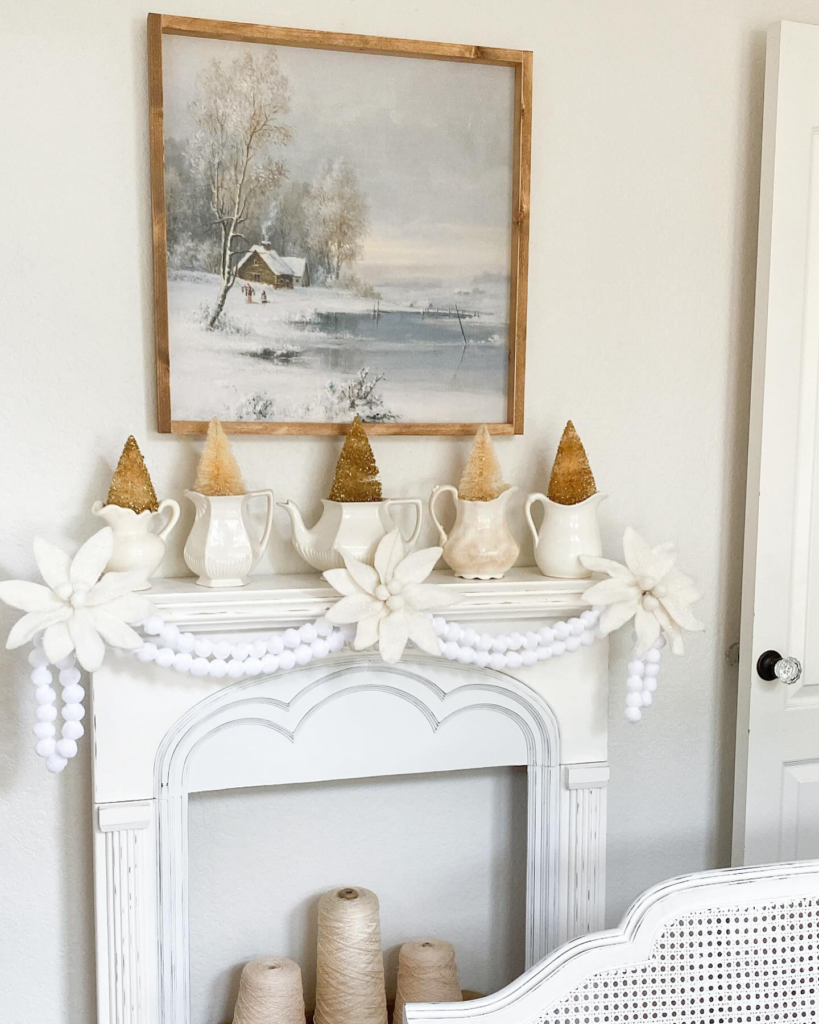 Christmas fireplace decor