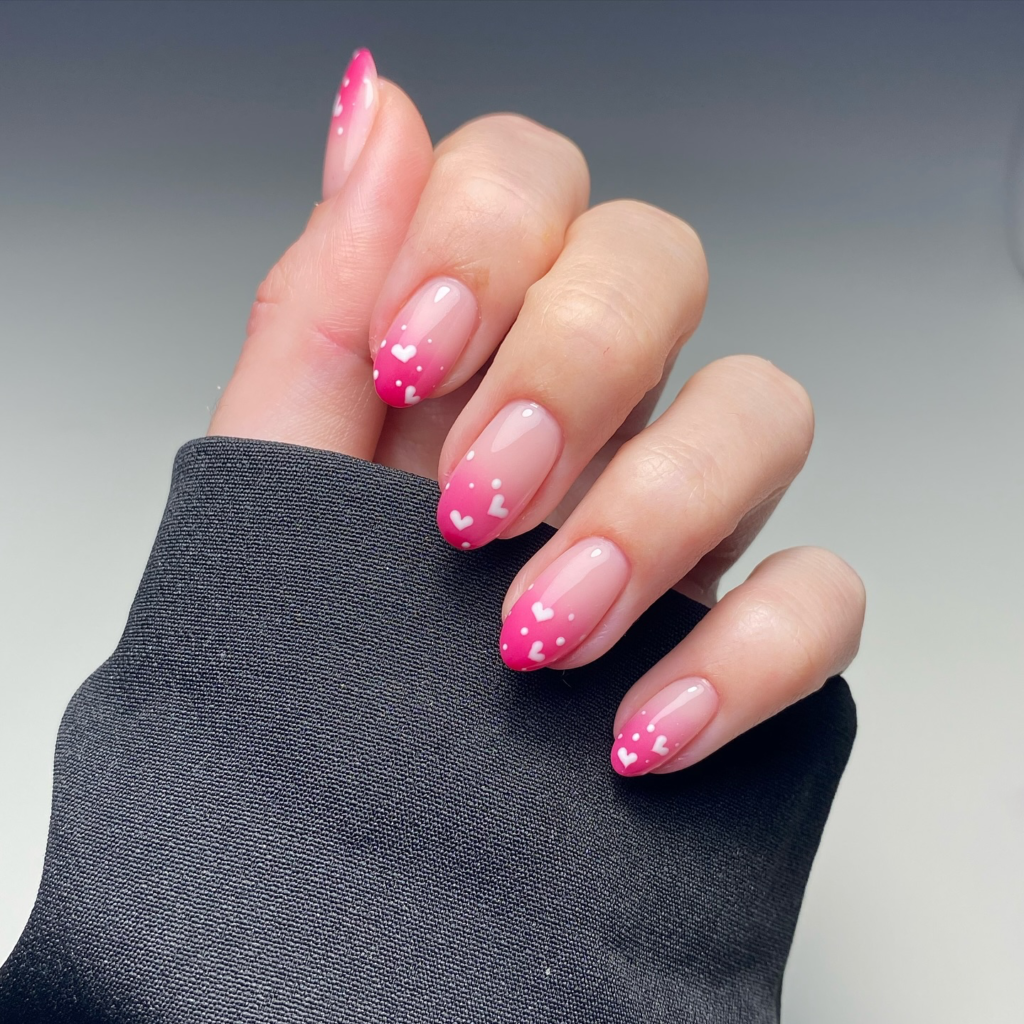 Short Valentine’s Day nail designs